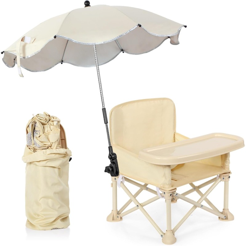 Kids Outdoor Table And Chairs - Baby Outdoor Beach Chair with Umbrella