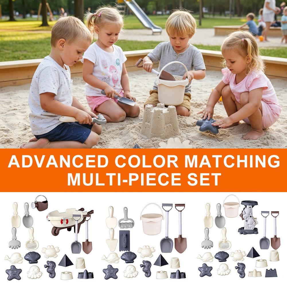 Kids Outdoor Picnic Table - Morandi Color Kids Beach Toy Set