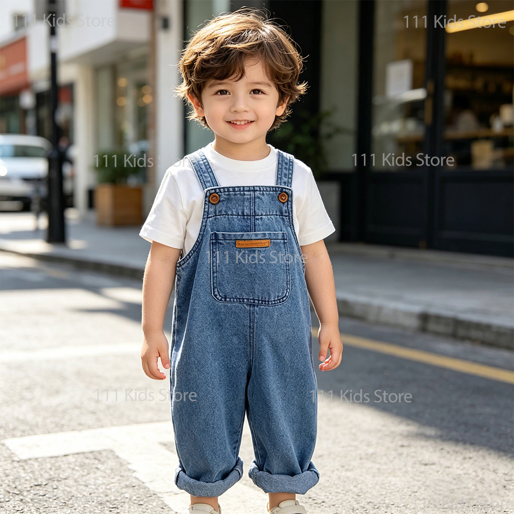 Kids Outdoor Jumpsuit - Kids Overalls Denim Jumpsuits Summer Clothing