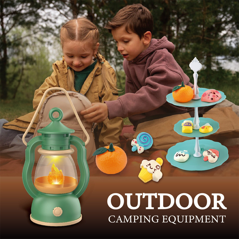 Kids Outdoor Adventure Kit - Kids Camping Set Campfire Pretend Play