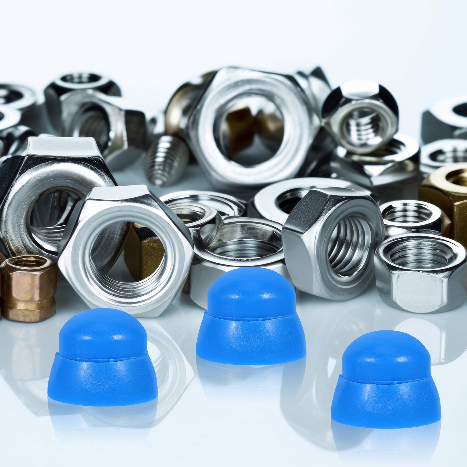 Kids Outdoor Yard Equipment - 10Pcs Plastic Nut Caps Bright Safety