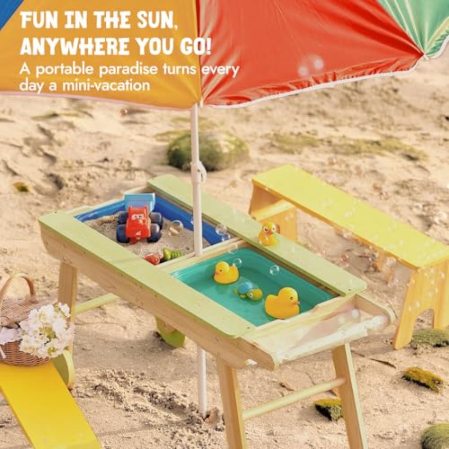 Indoor outdoor 3-in-1 kids pic – Kids Outdoor Picnic Table Bewertung und Preis