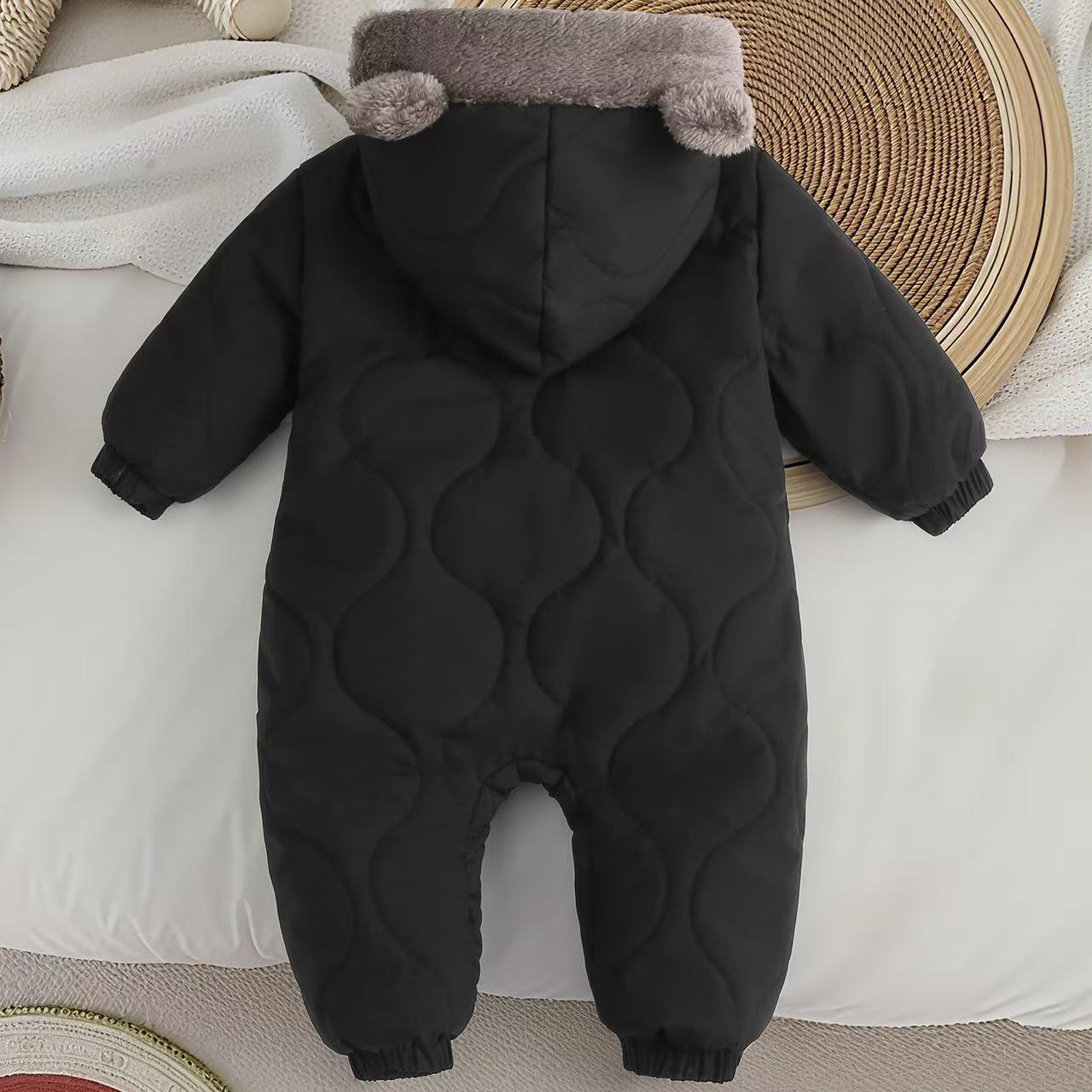 Infant Cartoon Bear Thickened  – Kids Outdoor Jumpsuit Bewertung und Preis