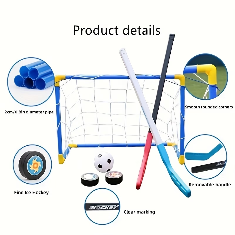 2 in 1 Kids Hockey & Soccer Go – Kids Outdoor Hockey Sticks Bewertung und Preis