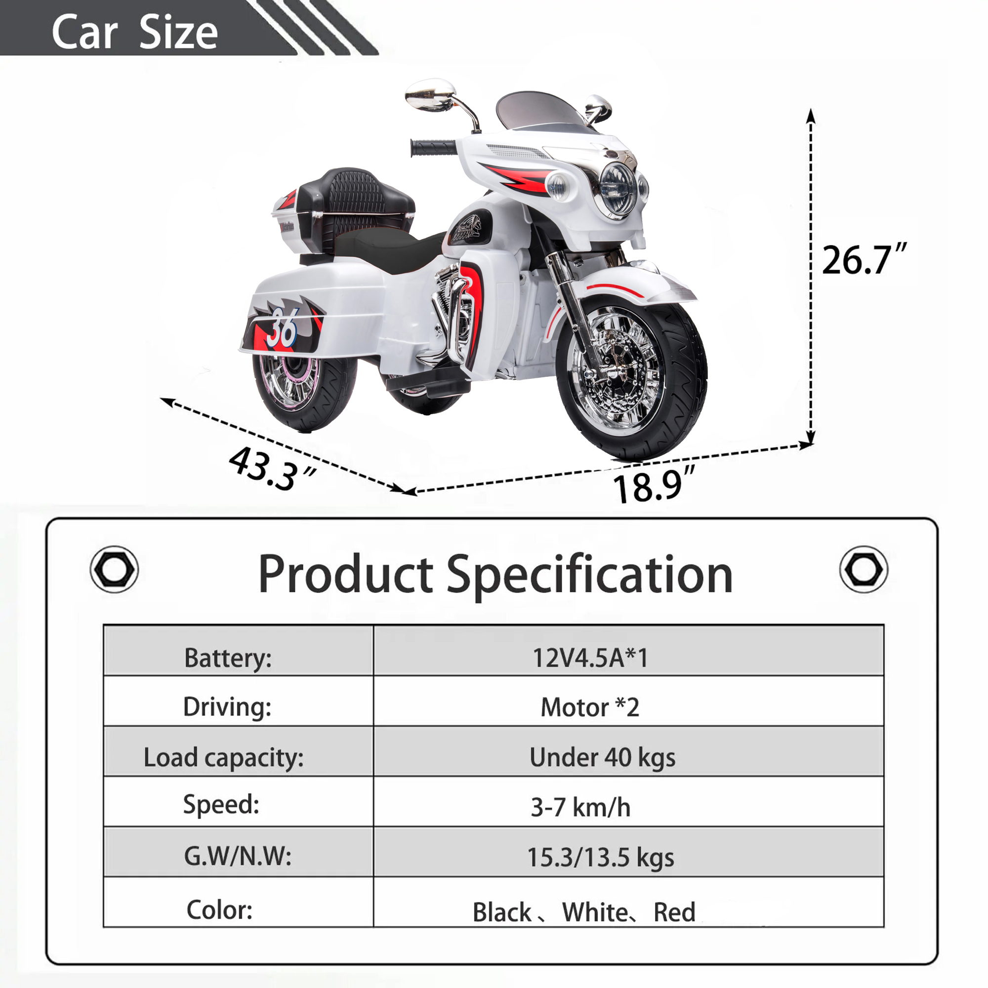 Kids Electric Ride On Toy 12V  – Kids Outdoor Ride On Bewertung und Preis