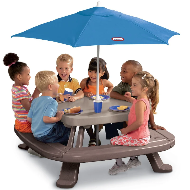 Outdoor  Kids Picnic Table Toy – Kids Outdoor Table And Chairs With Umbrella Bewertung und Preis