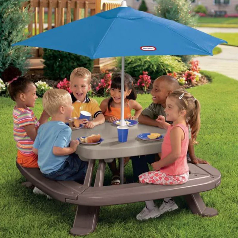 Outdoor  Kids Picnic Table Toy – Kids Outdoor Table And Chairs With Umbrella Bewertung und Preis