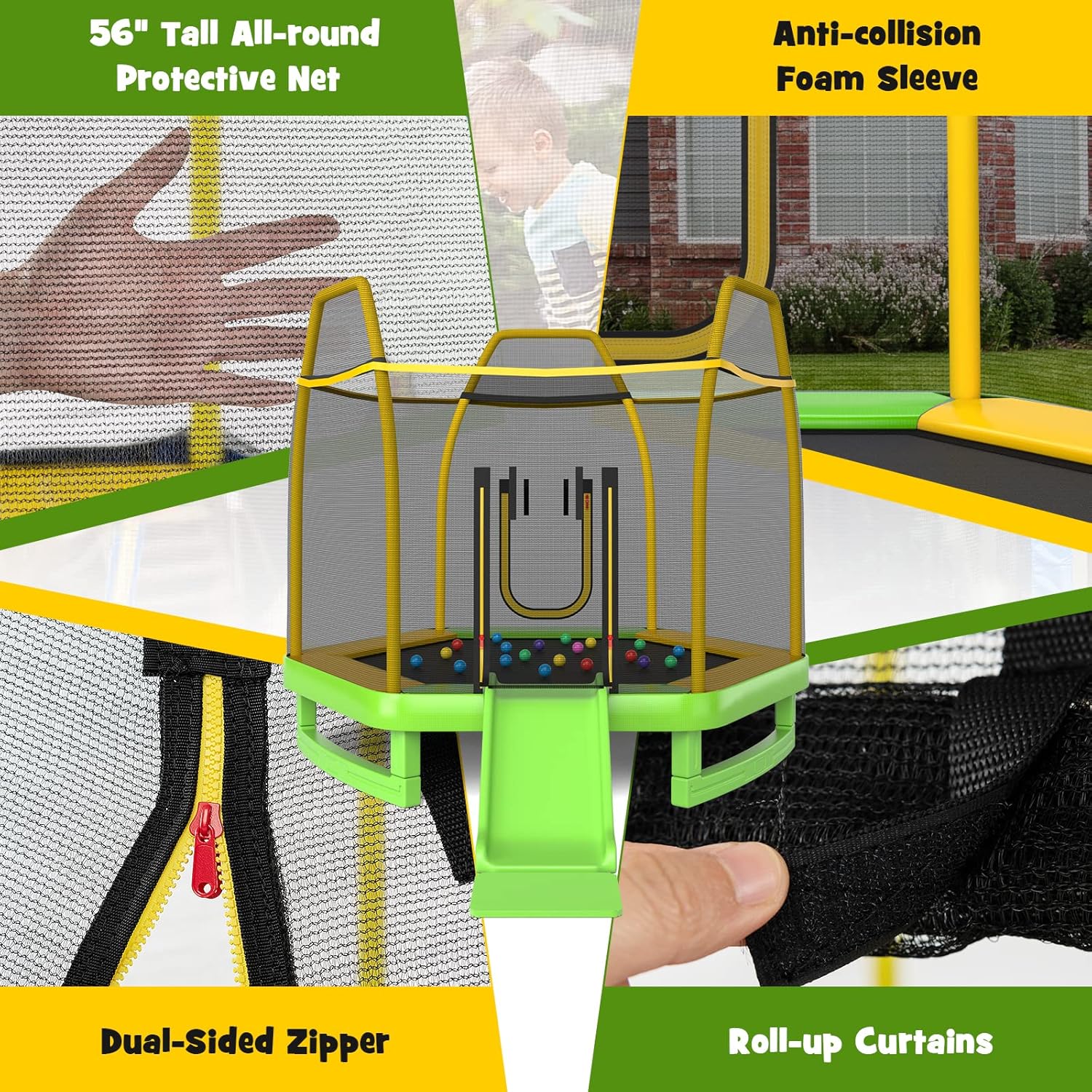 Trampoline for Kids, 7FT Tramp – Kids Outdoor Ladder Bewertung und Preis