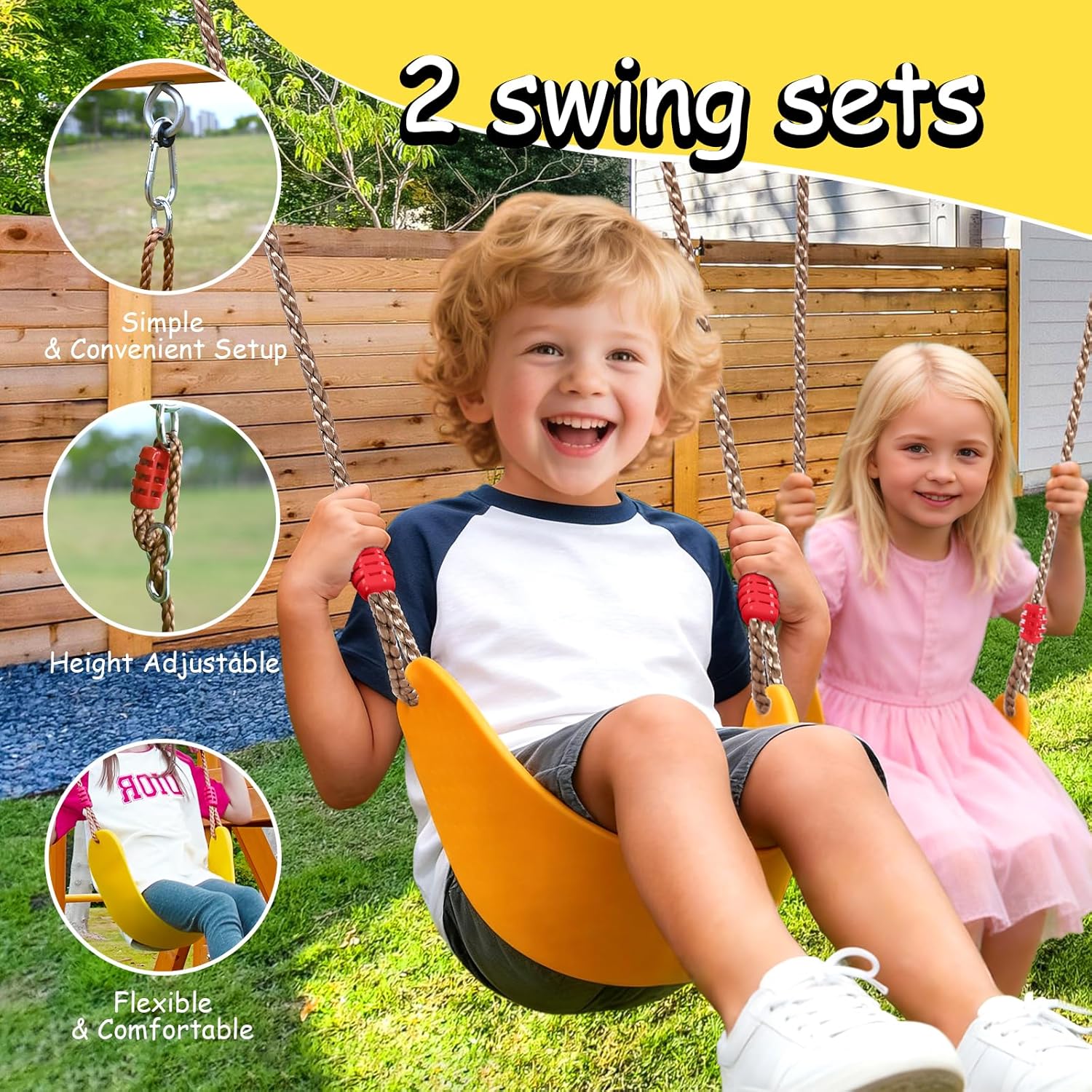 Wooden Swing Sets for Backyard – Kids Outdoor Monkey Bars Bewertung und Preis