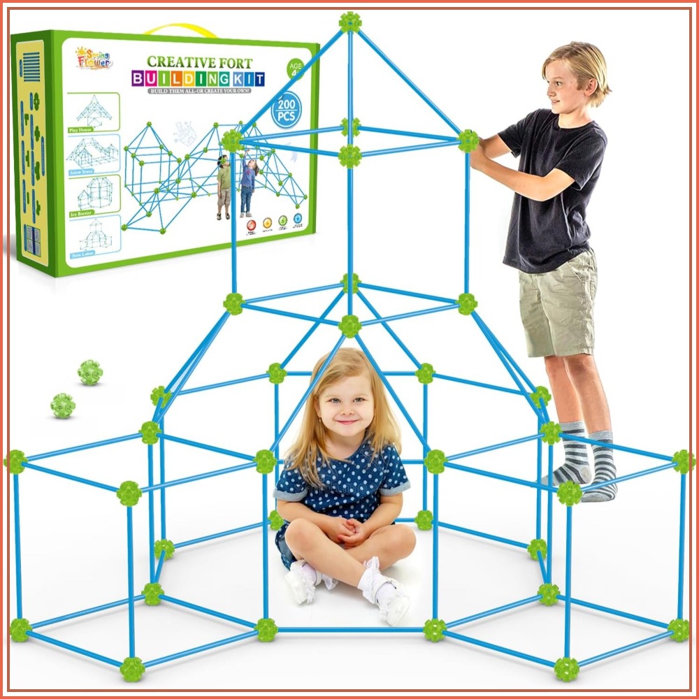 200 Pcs Fort Building Kit for  – Kids Outdoor Toys Bewertung und Preis