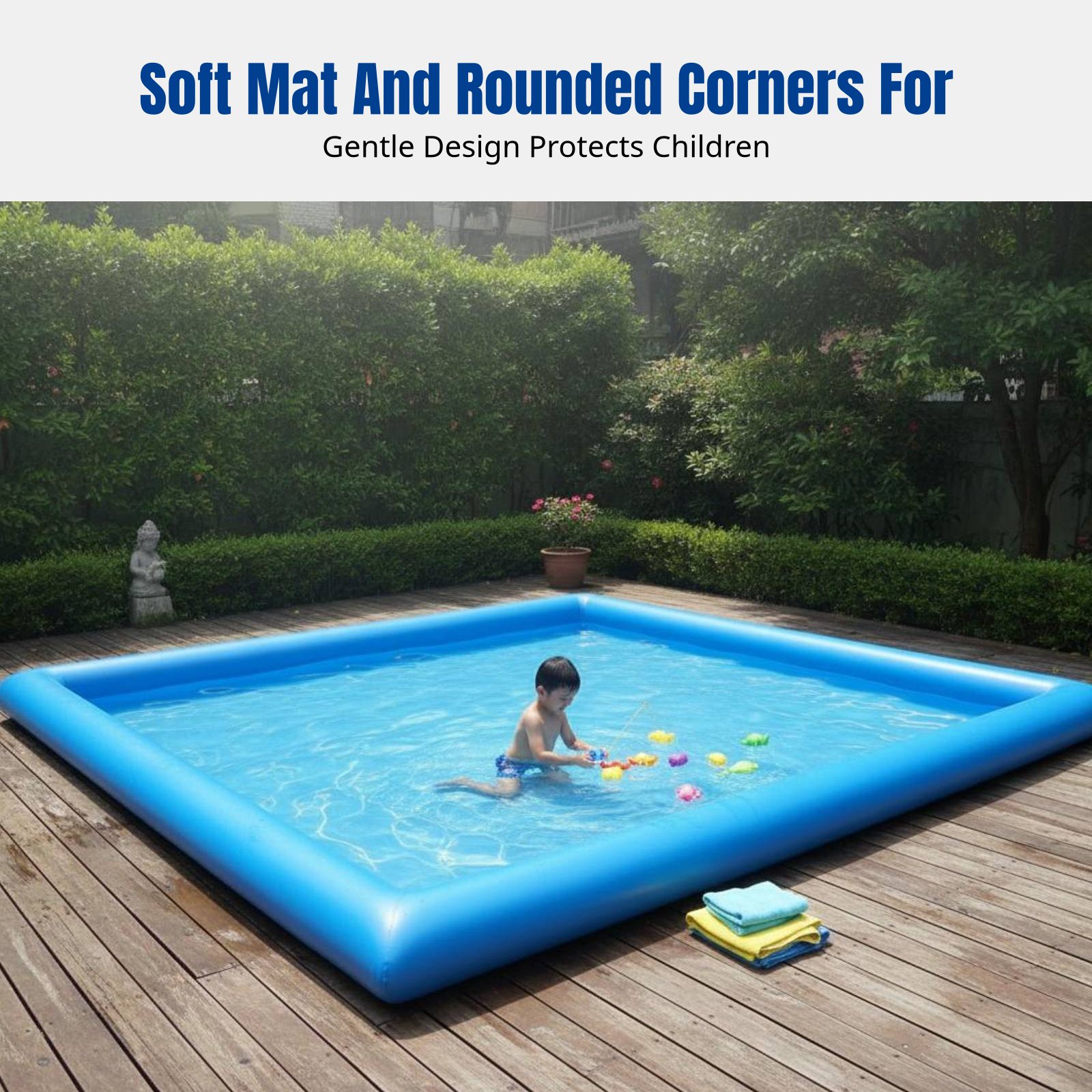 Heavy-Duty Inflatable Pool, Ki – Kids Outdoor Area Bewertung und Preis