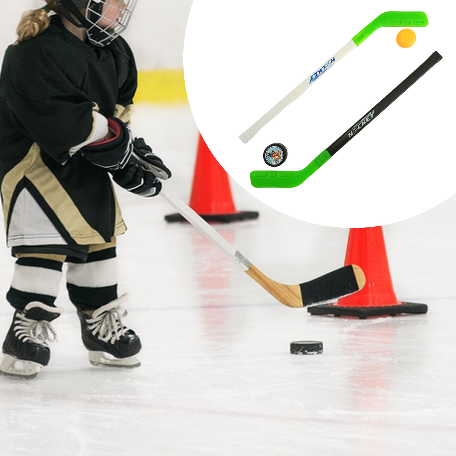 Kids Hockey Sticks and Ball Se – Kids Outdoor Hockey Sticks Bewertung und Preis
