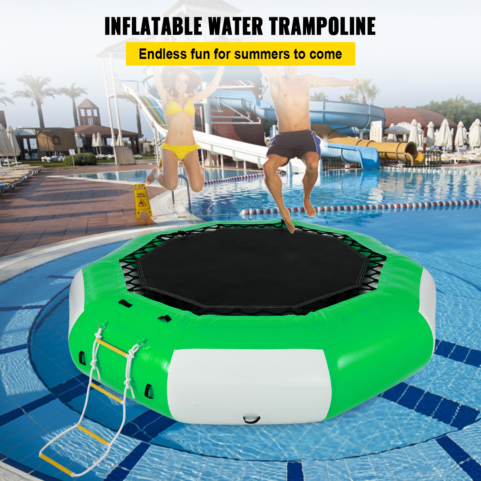 Inflatable Water Park with Wat – Kids Outdoor Yard Equipment Bewertung und Preis