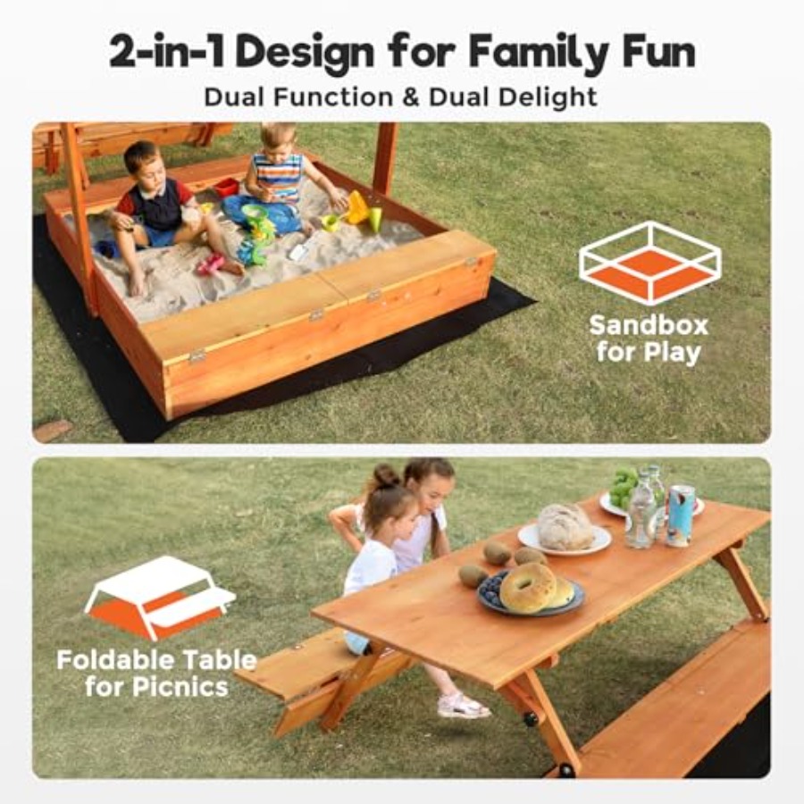 Backyard outdoor kids wooden s – Kids Outdoor Picnic Table Bewertung und Preis