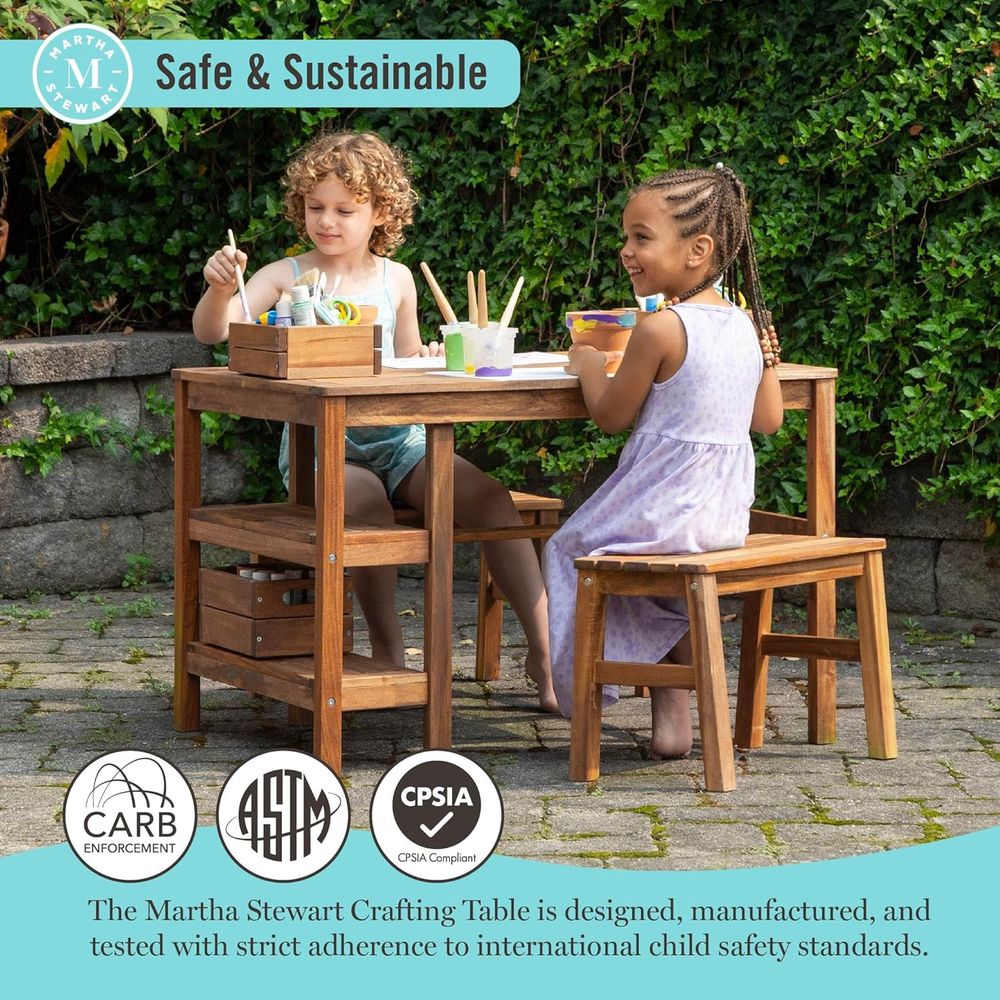 Kids Outdoor Crat Table and 2  – Kids Outdoor Picnic Table Bewertung und Preis