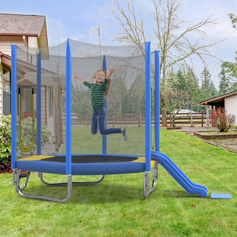 7FT Kids Trampoline with Safet – Kids Outdoor Ladder Bewertung und Preis