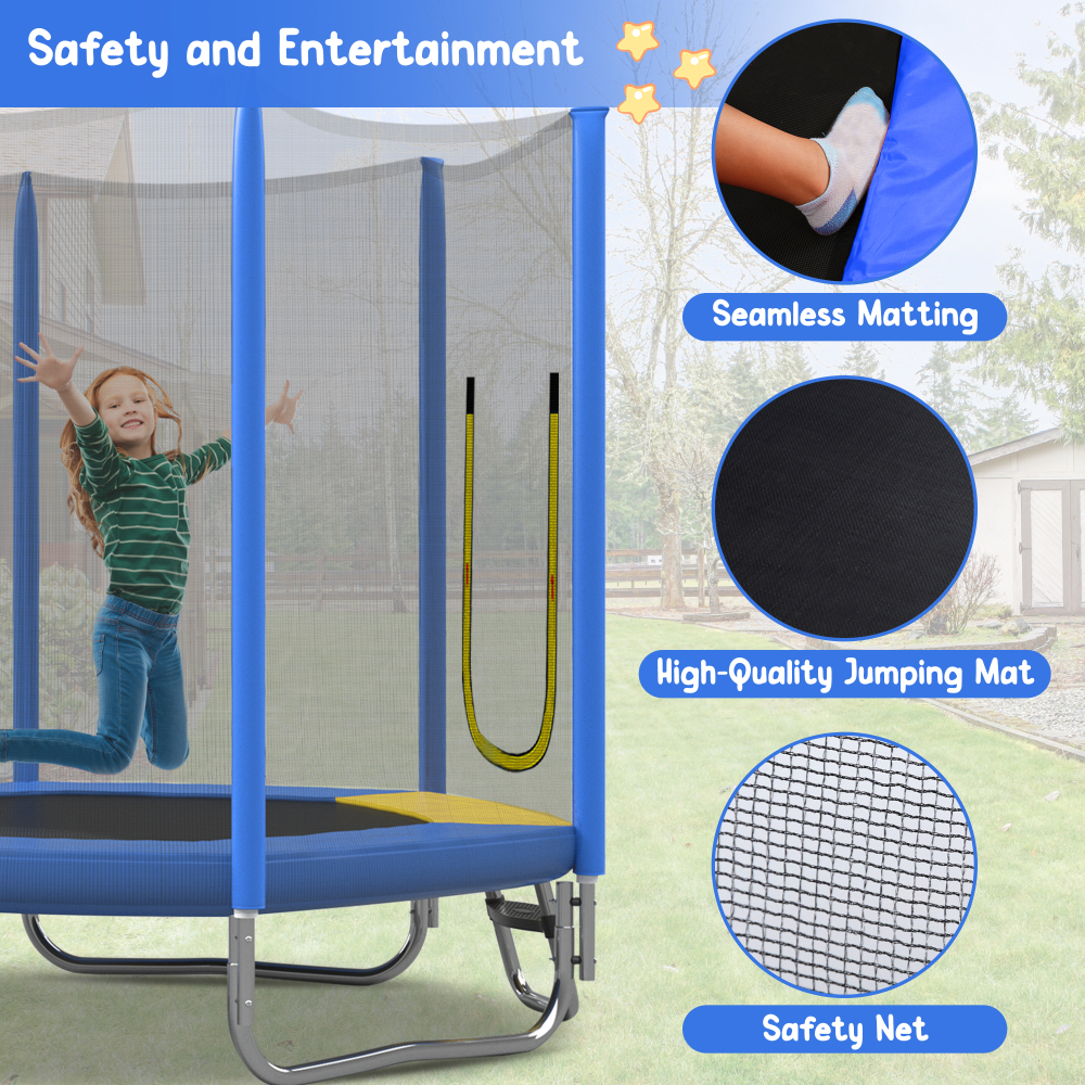 7FT Kids Trampoline with Safet – Kids Outdoor Ladder Bewertung und Preis