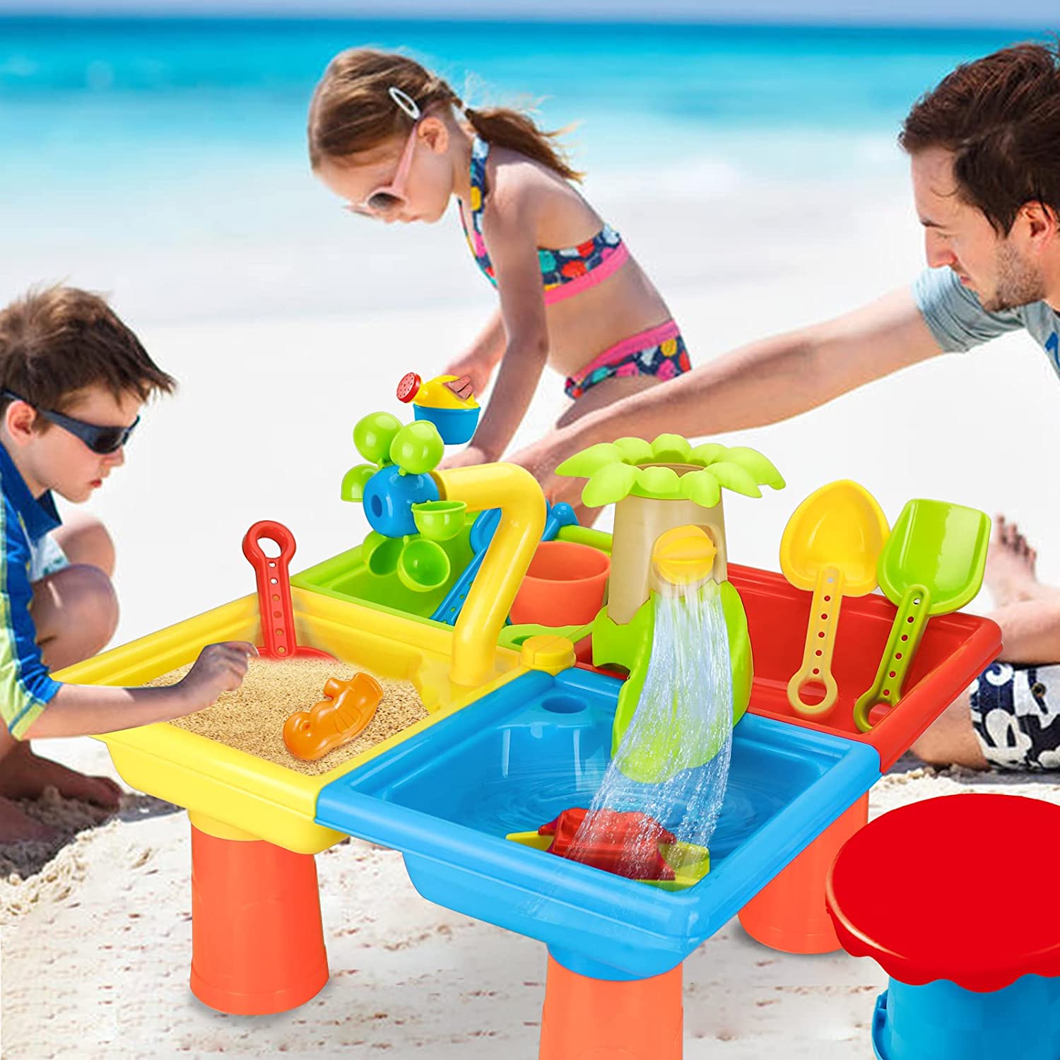Beach Table Sand Play Toys Chi – Kids Outdoor Picnic Table Bewertung und Preis