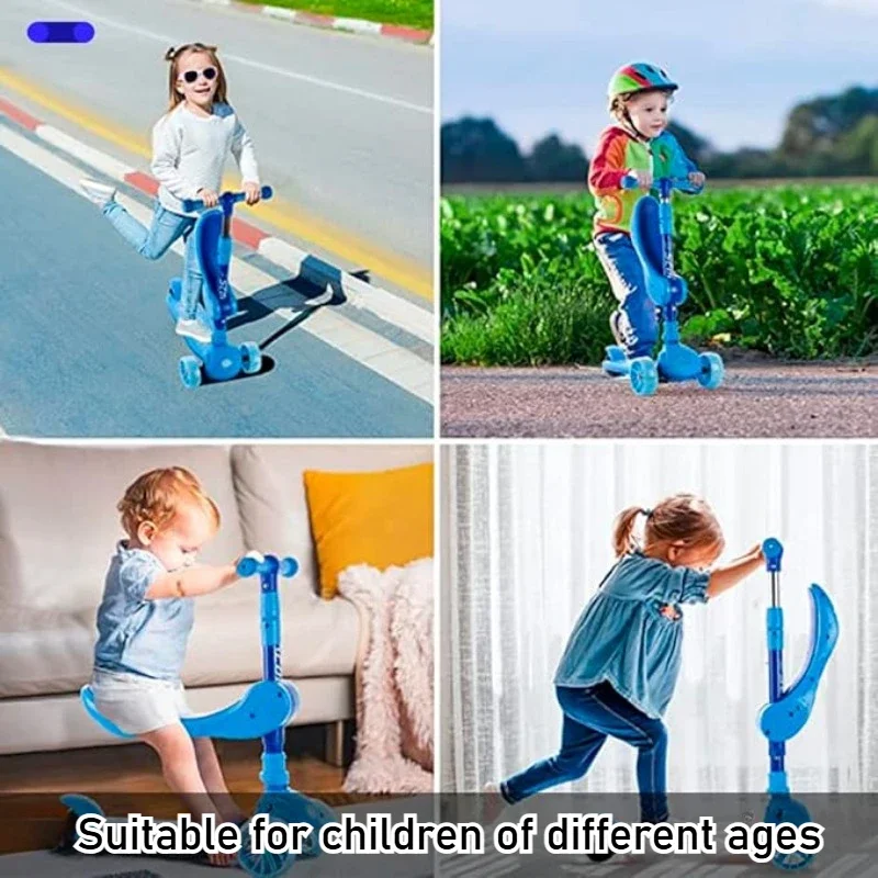 2-in-1 Kids Kick Scooter with  – Kids Outdoor Ride On Bewertung und Preis