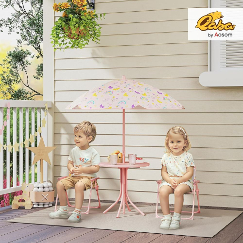 Kids Picnic Table and Chair Se – Kids Outdoor Table And Chairs With Umbrella Bewertung und Preis
