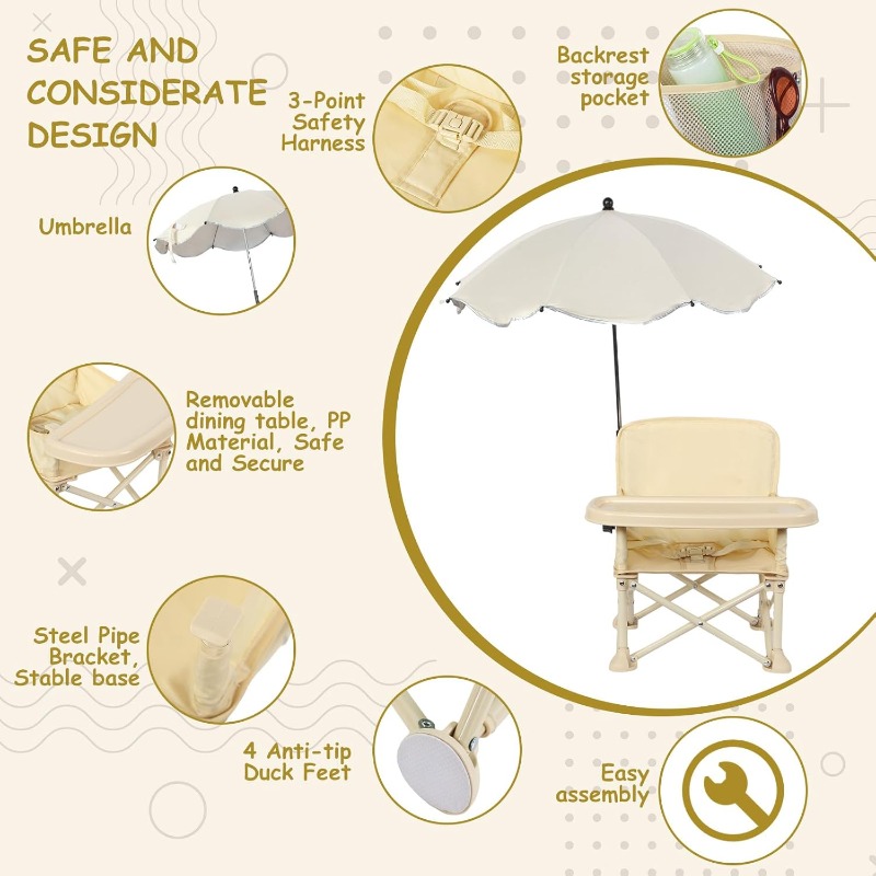 Baby Outdoor Beach Chair with  – Kids Outdoor Table And Chairs Bewertung und Preis