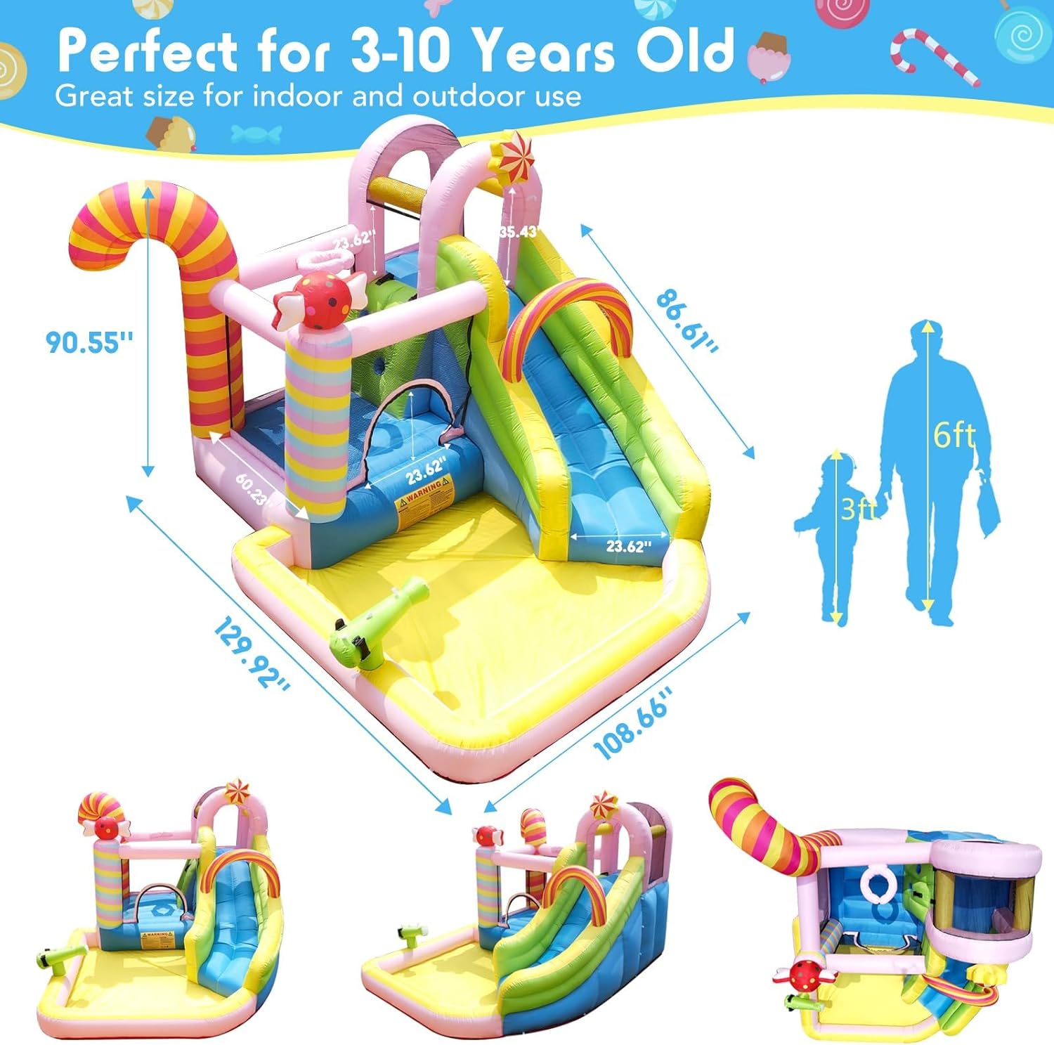 Kids Inflatable Water Slide Bo – Kids Outdoor Fun Bewertung und Preis