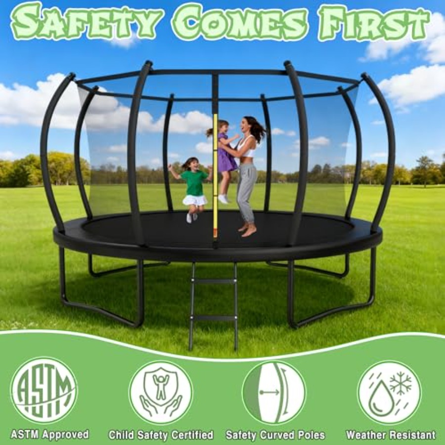 Outdoor kids trampoline with s – Kids Outdoor Ladder Bewertung und Preis