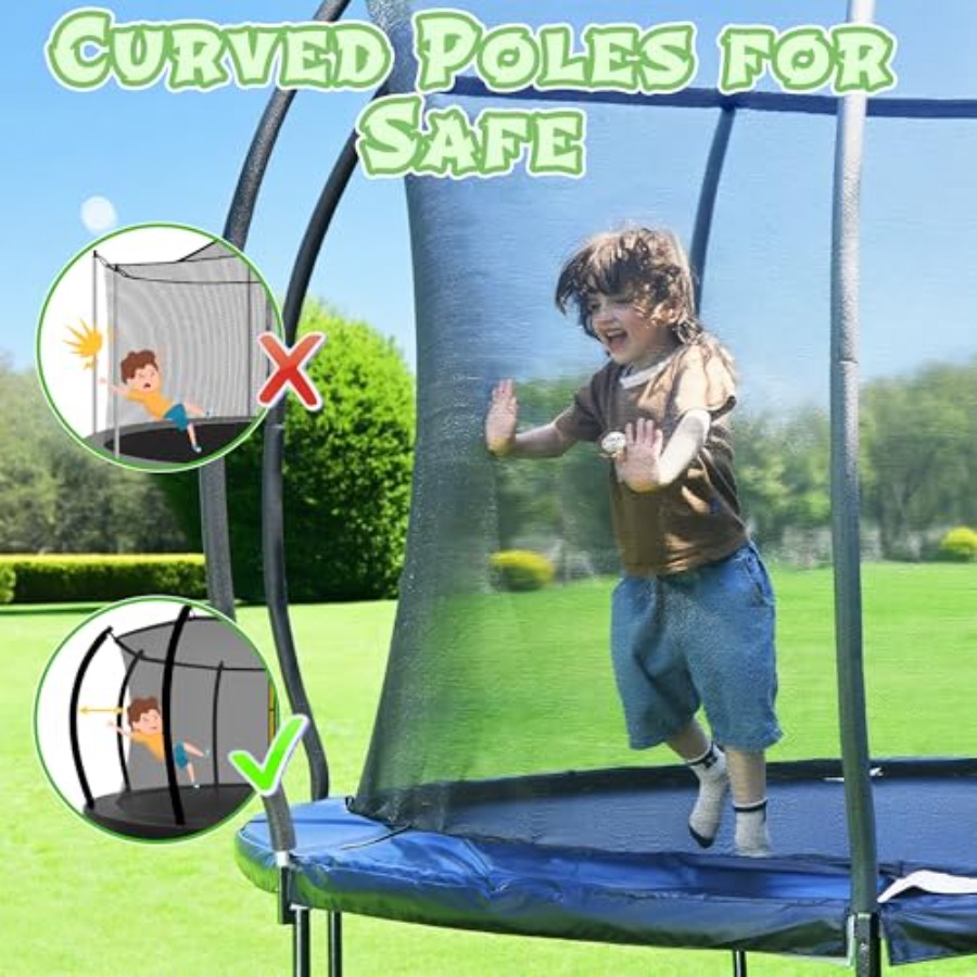 Outdoor kids trampoline with s – Kids Outdoor Ladder Bewertung und Preis