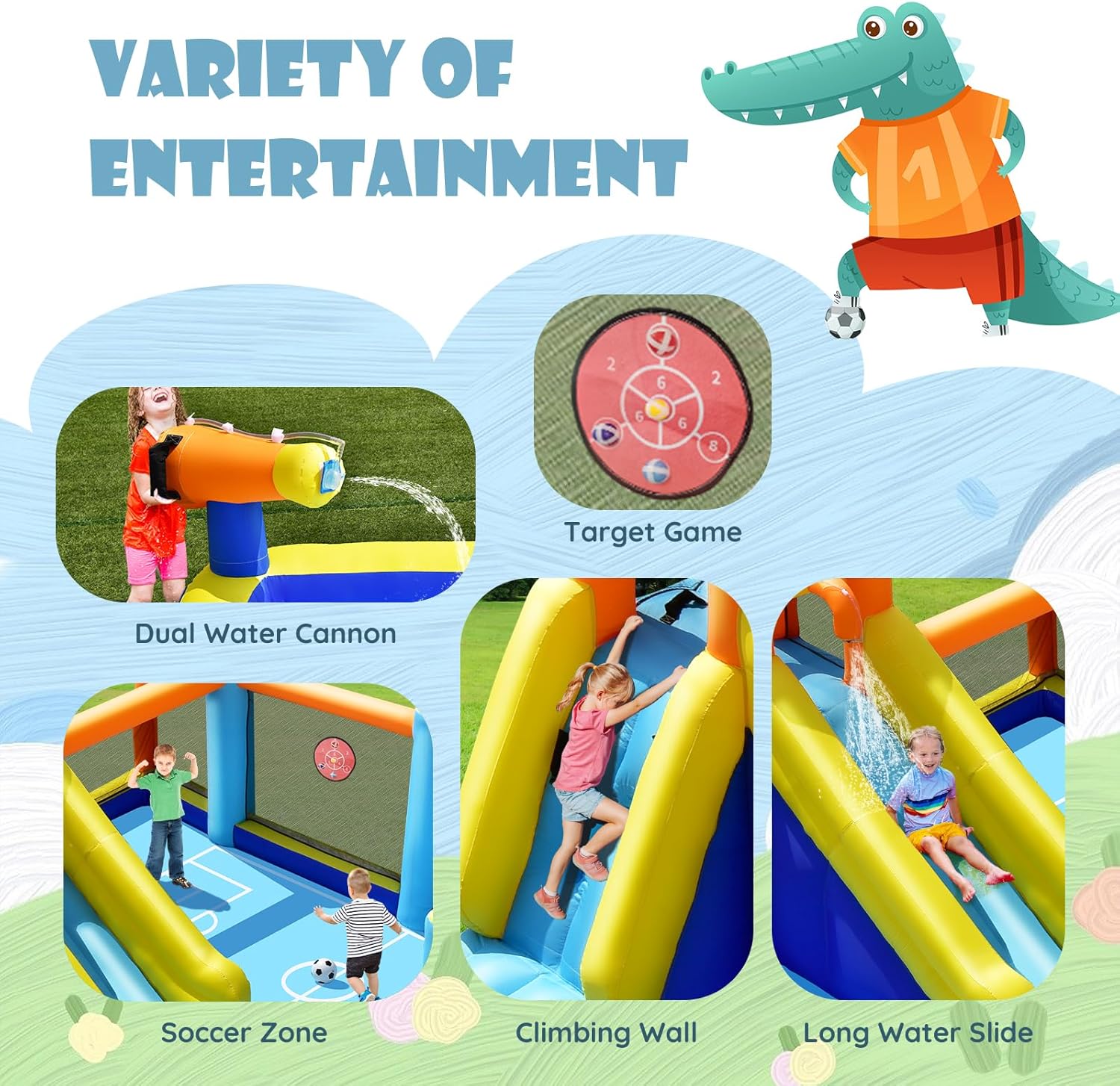 Giant Inflatable Water Slide B – Kids Outdoor Fun Bewertung und Preis