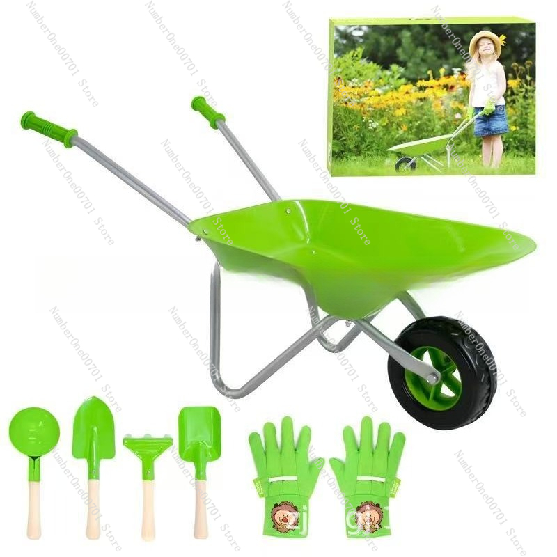 Kids Outdoor Wheelbarrow, Gree – Kids Outdoor Toys Bewertung und Preis