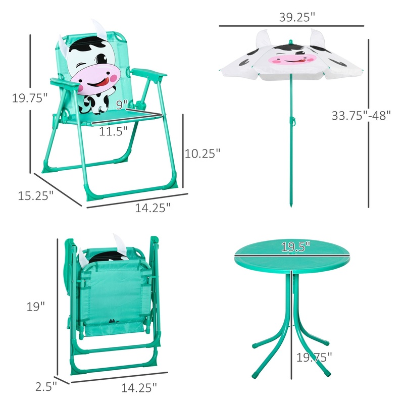 Outdoor Folding Kids Table and – Kids Outdoor Table And Chairs With Umbrella Bewertung und Preis