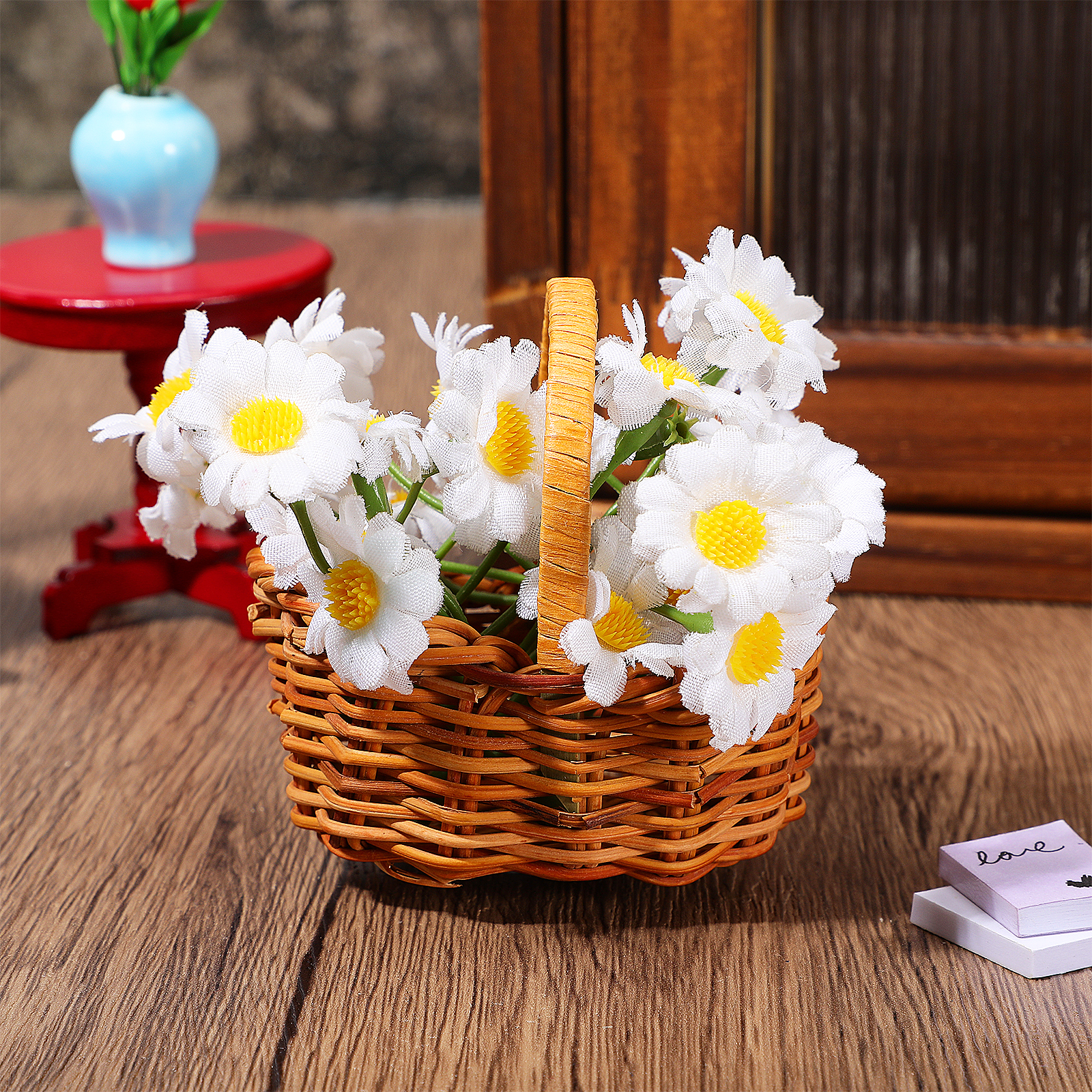 Mini Rattan Woven Flower Baske – Kids Outdoor Doll House Bewertung und Preis