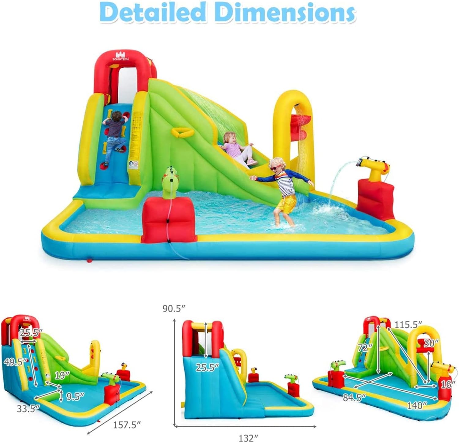 Mega Inflatable Water Park Bou – Kids Outdoor Fun Bewertung und Preis