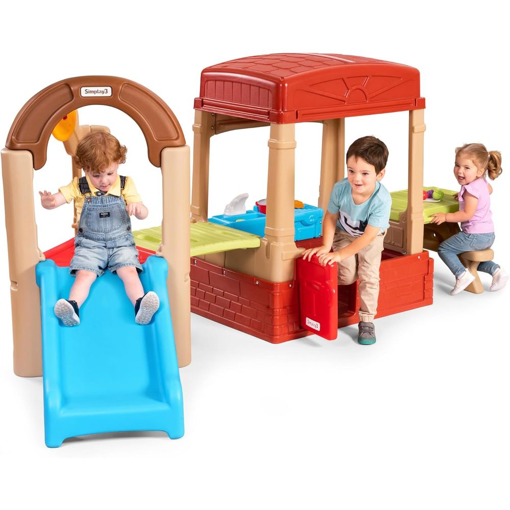 Simplay3 Sunny Slide and Climb – Kids Outdoor Picnic Table Bewertung und Preis