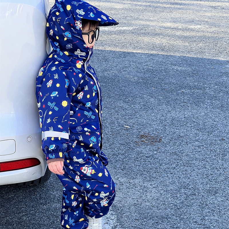 Cartoon Kids One Piece Rain Su – Kids Outdoor Jumpsuit Bewertung und Preis