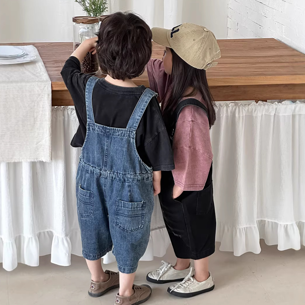 2026 Summer Unisex Kids Denim  – Kids Outdoor Jumpsuit Bewertung und Preis