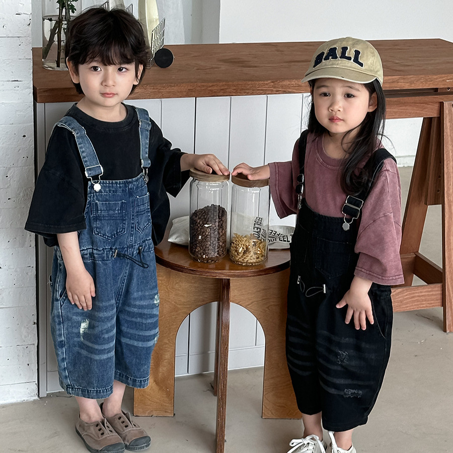 2026 Summer Unisex Kids Denim  – Kids Outdoor Jumpsuit Bewertung und Preis