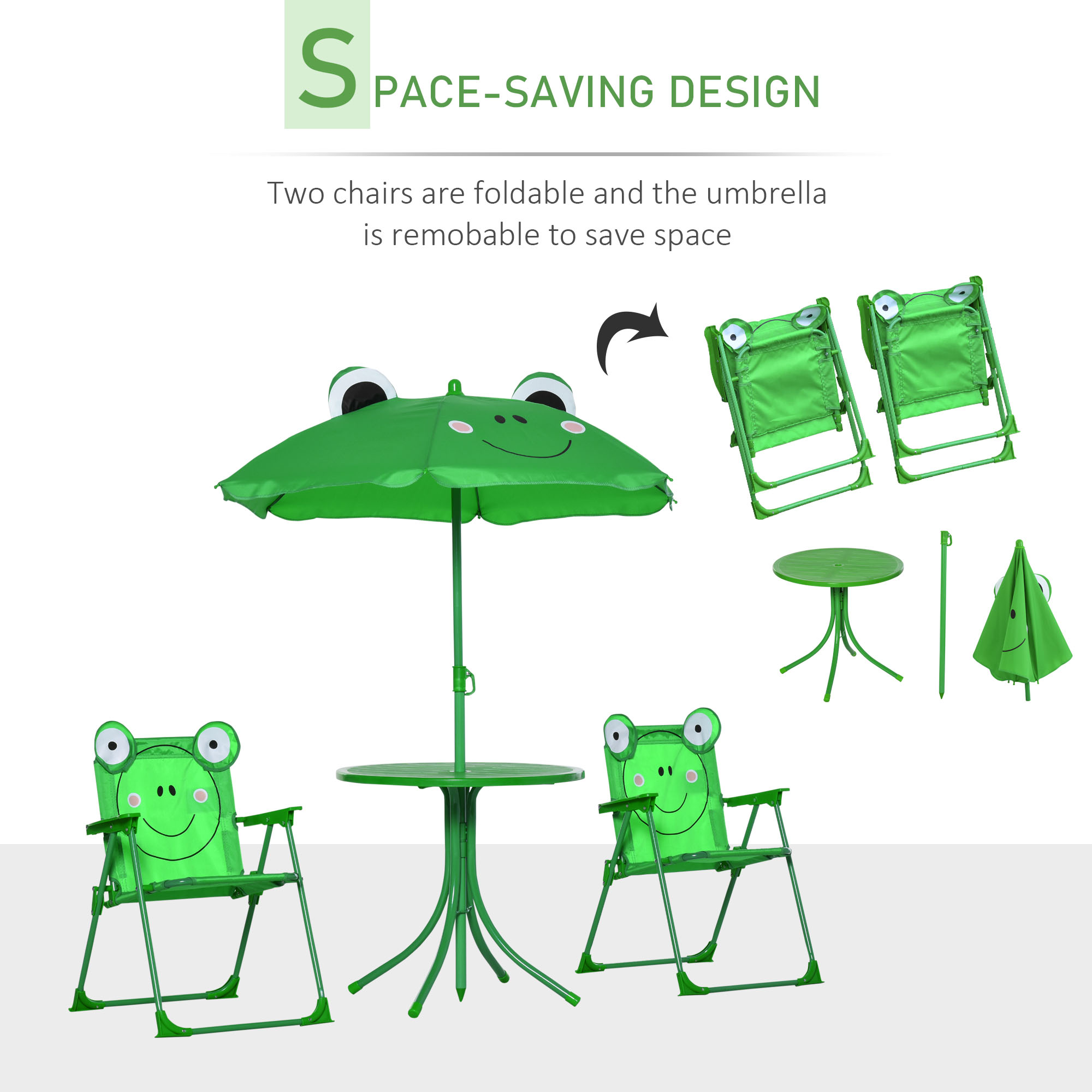 Fun Portable Kids Folding Tabl – Kids Outdoor Table And Chairs With Umbrella Bewertung und Preis