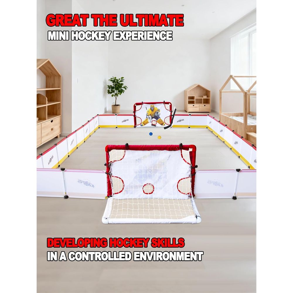 kasiei Mini Hockey Rink Set -  – Kids Outdoor Hockey Sticks Bewertung und Preis