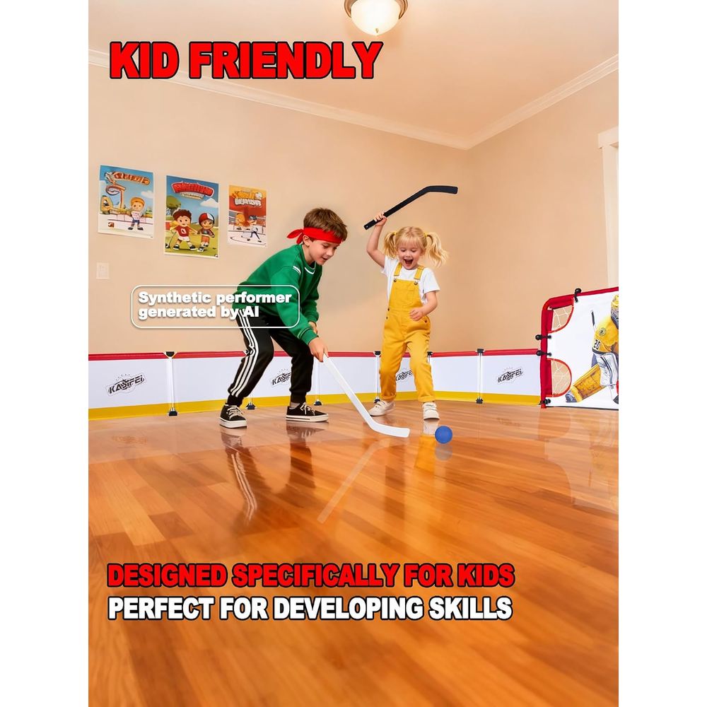 kasiei Mini Hockey Rink Set -  – Kids Outdoor Hockey Sticks Bewertung und Preis