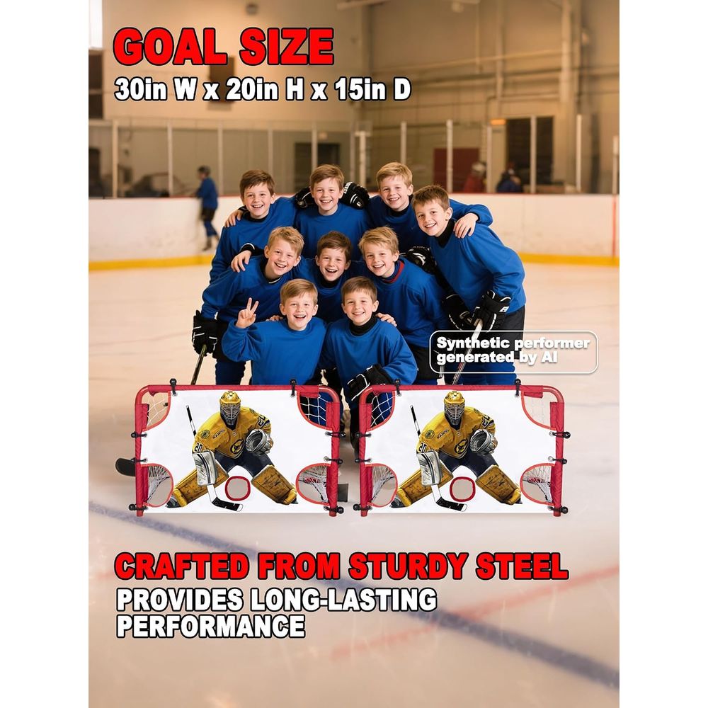 kasiei Mini Hockey Rink Set -  – Kids Outdoor Hockey Sticks Bewertung und Preis