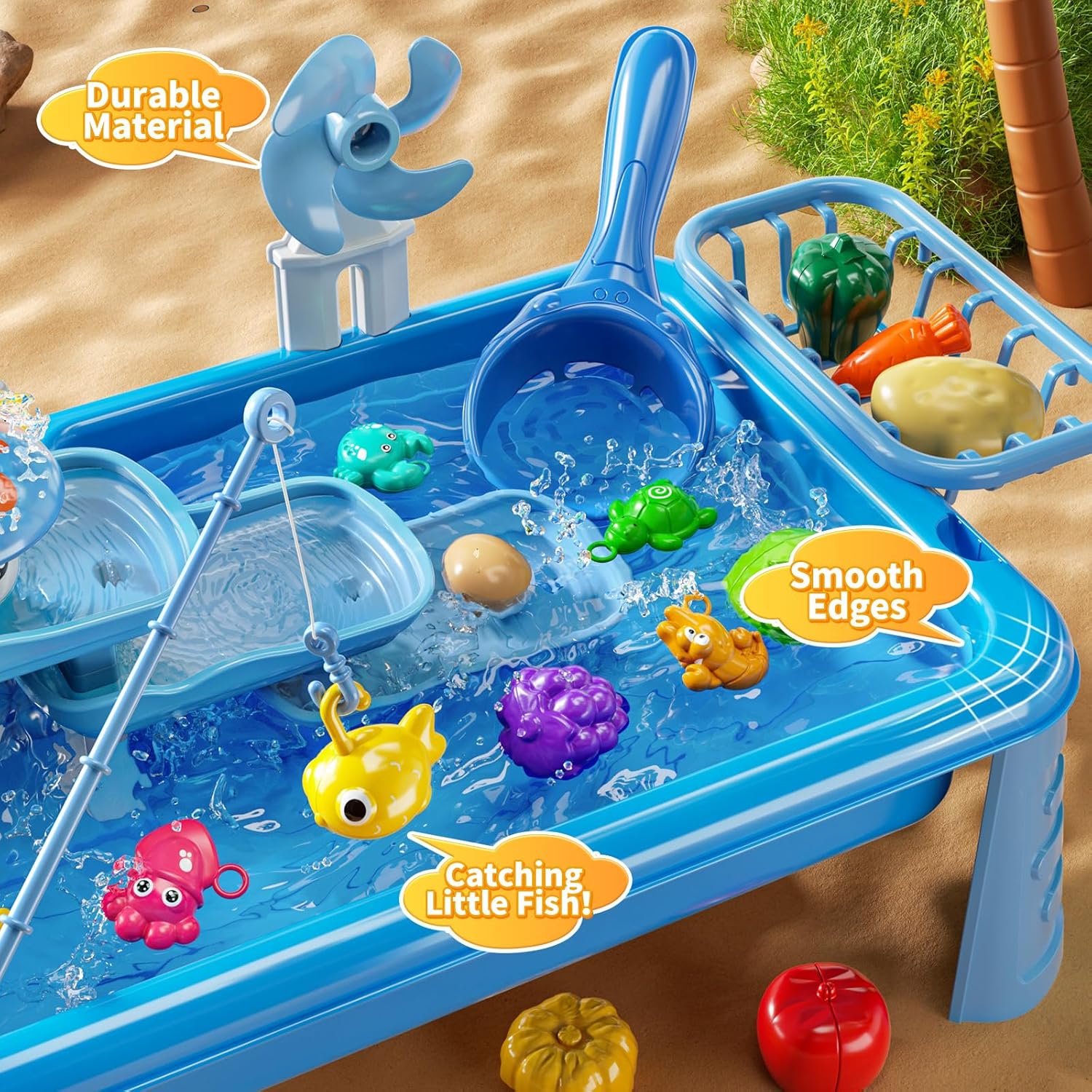 Water Table Play Sink Toy for  – Kids Outdoor Picnic Table Bewertung und Preis