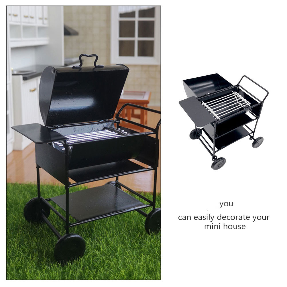 Mini Barbecue Cart for Dollhou – Kids Outdoor Doll House Bewertung und Preis