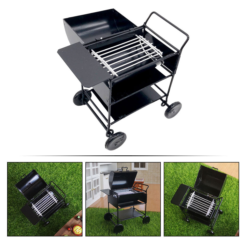 Mini Barbecue Cart for Dollhou – Kids Outdoor Doll House Bewertung und Preis