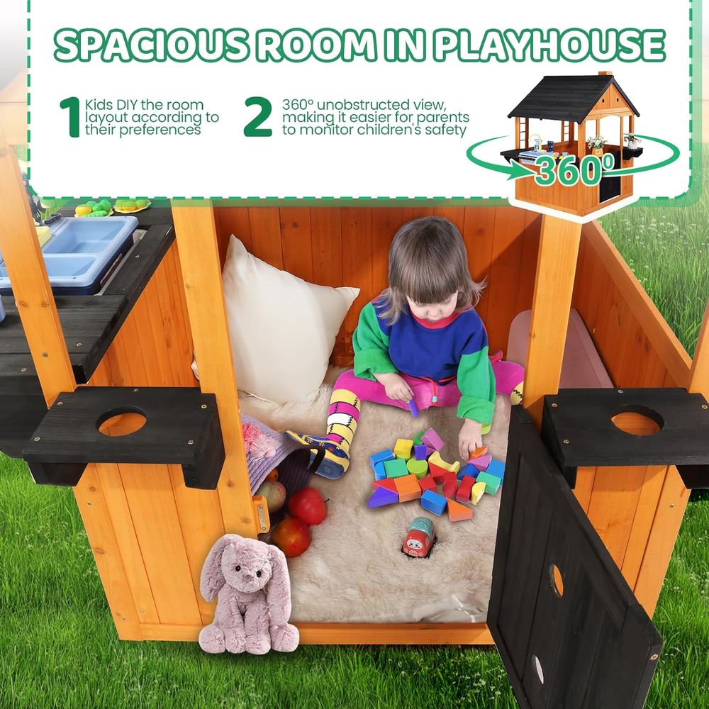 MOR Kids Outdoor Playhouse wit – Kids Outdoor Picnic Table Bewertung und Preis