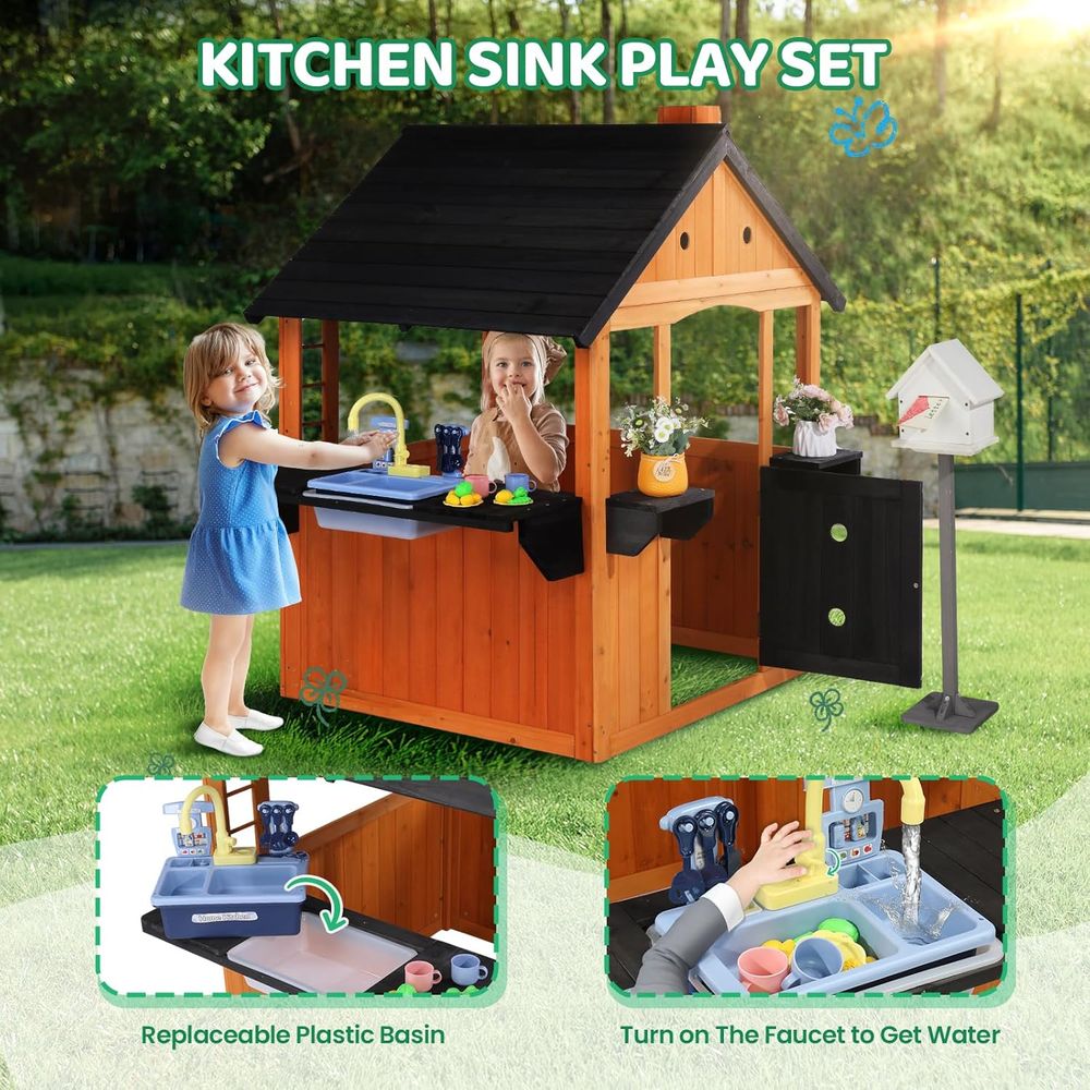 MOR Kids Outdoor Playhouse wit – Kids Outdoor Picnic Table Bewertung und Preis