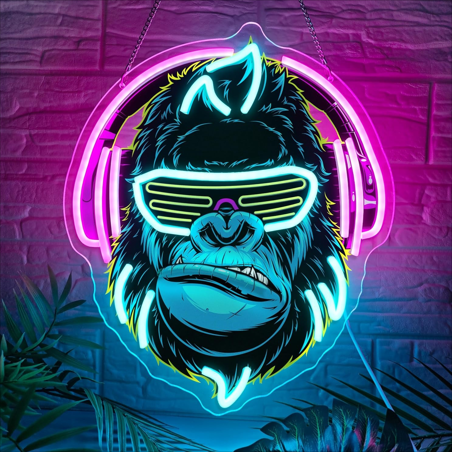 Monkey Gamer Neon Sign USB Dim – Kids Outdoor Monkey Bars Bewertung und Preis