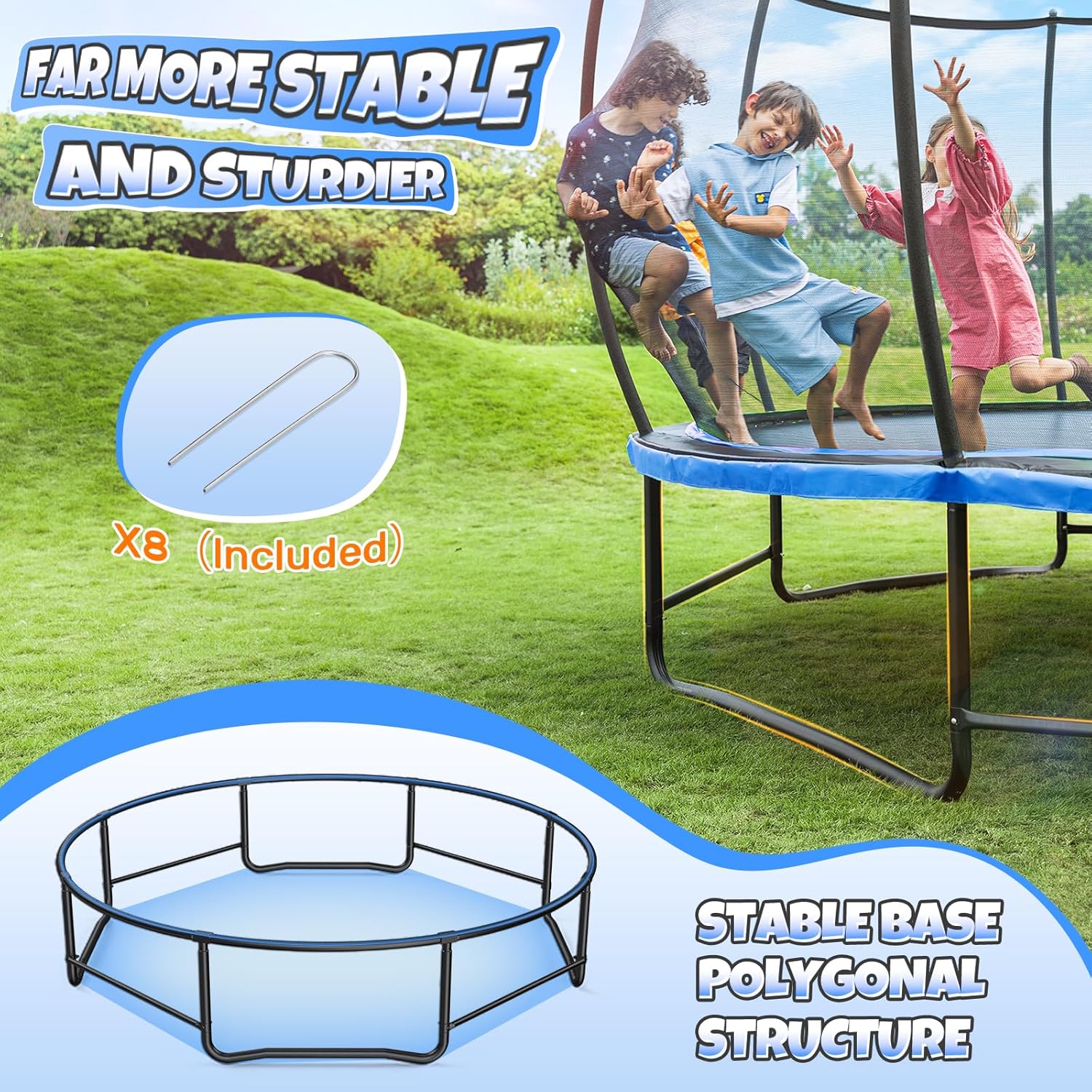 14FT Blue Recreational Trampol – Kids Outdoor Ladder Bewertung und Preis