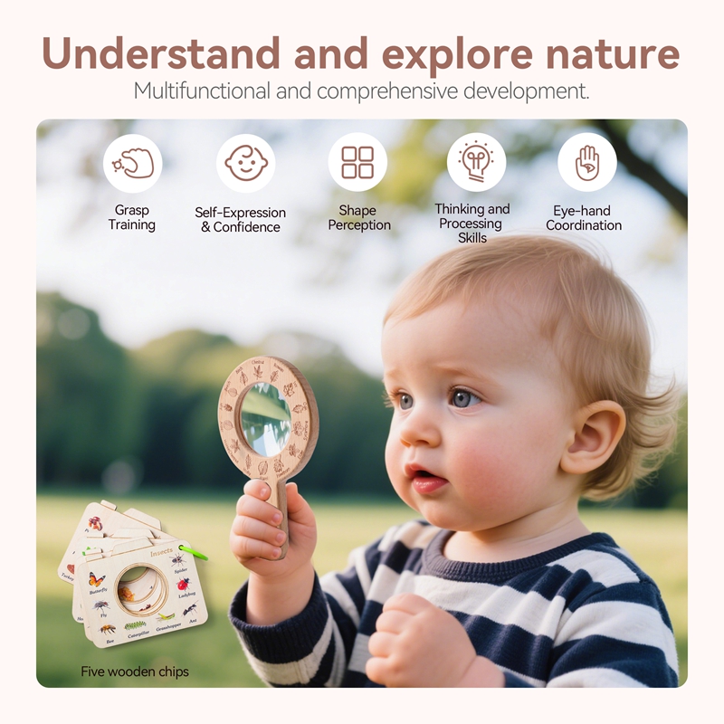 Wooden Montessori Toy Magnifyi – Kids Outdoor Adventure Kit Bewertung und Preis