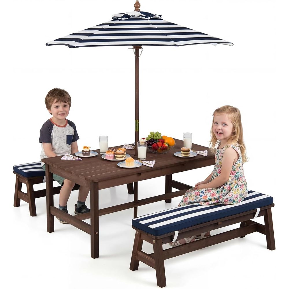 Kids Picnic Table, ir Wood Tod – Kids Outdoor Picnic Table Bewertung und Preis